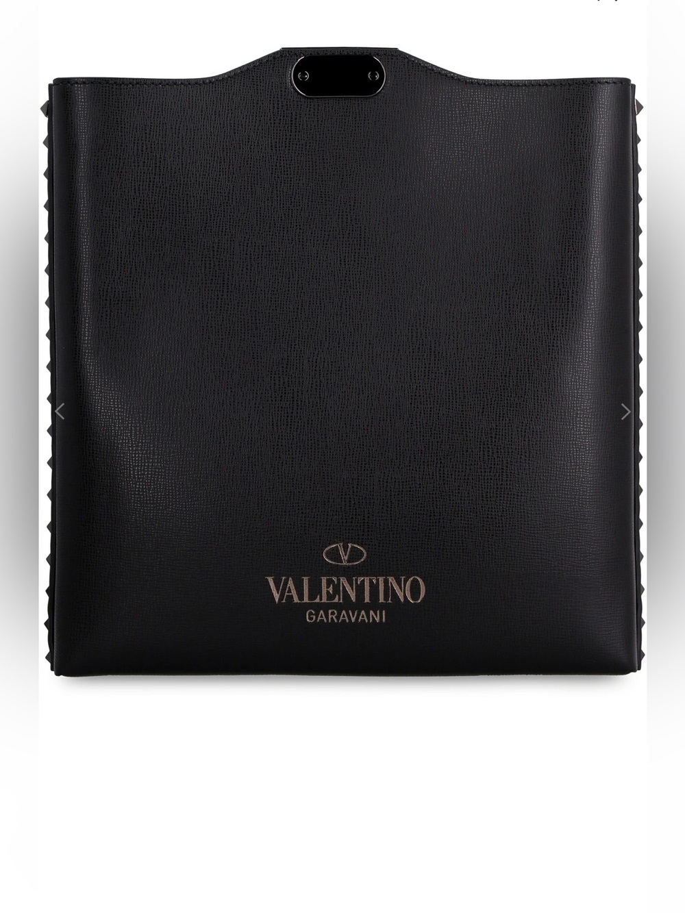 ⭐️NWT⭐️Valentino Garavani Rockstud Logo Embossed Black Leather Crossbody Bag